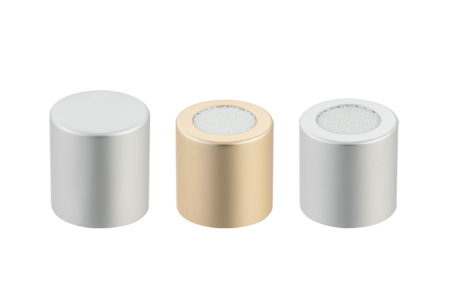 Aluminium plastik runde skrue parfume dækning